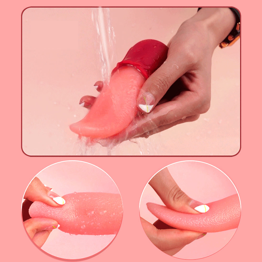 Wireless Remote Control Vibration Tongue Licking Device