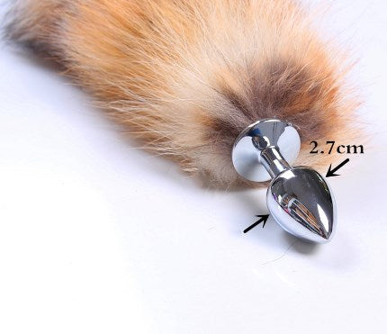 Fox Tail Anal Plug - Metal Pleasure Toy