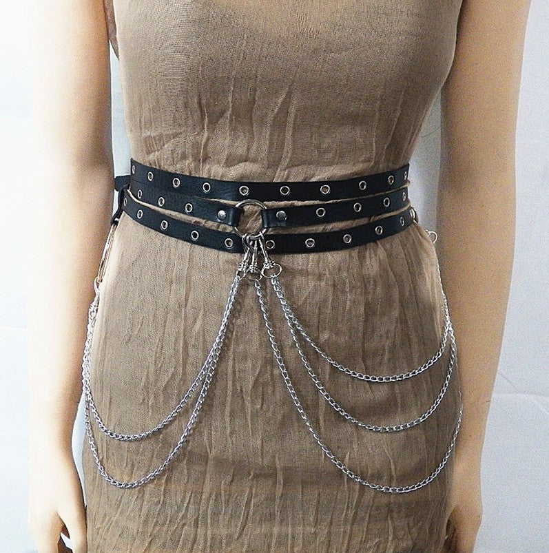 Punk Style Waist Chain Belt for Women’s Fashion