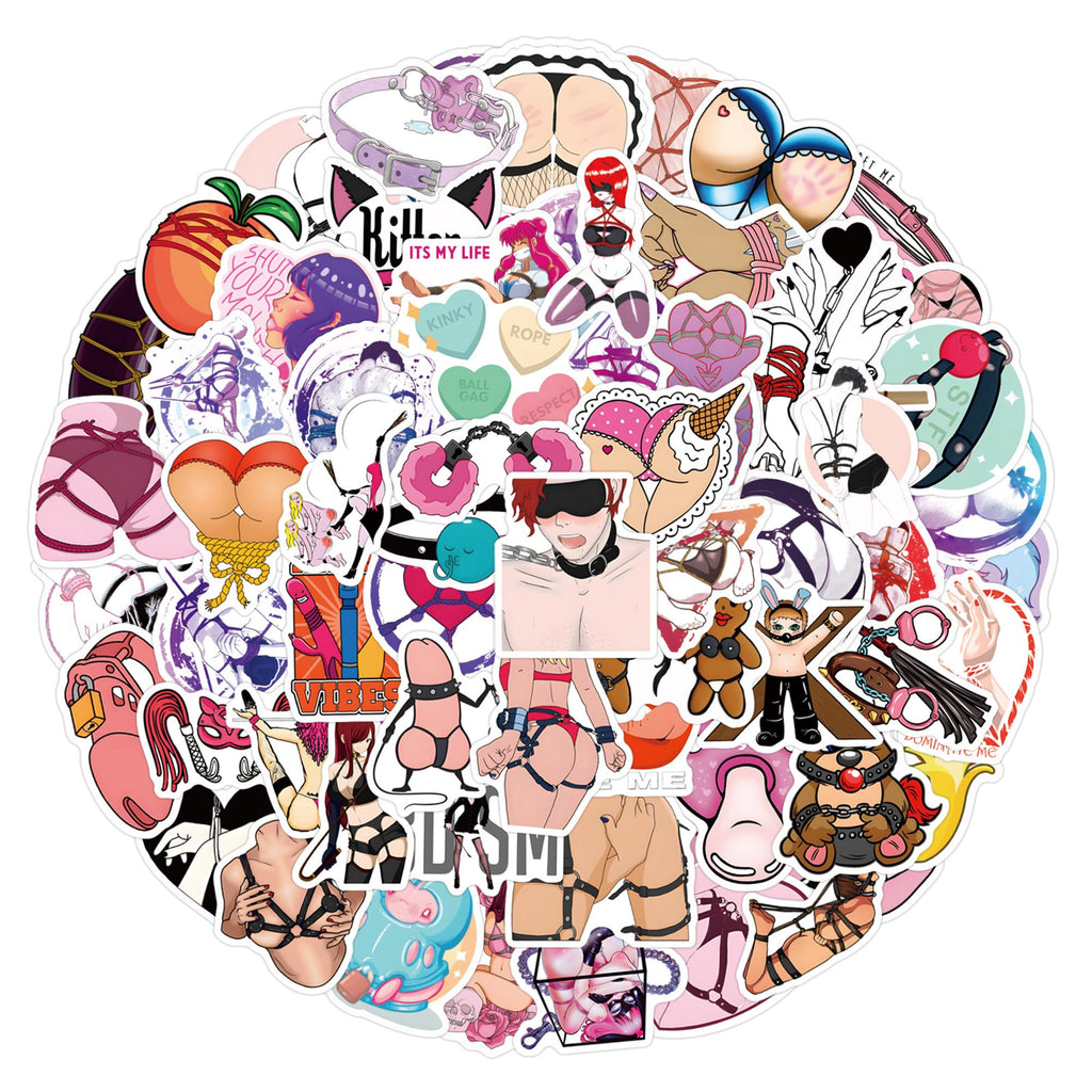 120Pcs I Love BDSM StickersSexy Stickers for Adults Dirty Hot Girl BDSM StickersScrapbooking StickersAesthetic Vinyl Stickers GiftDecorations DIY StickersParty Favor Stickers Pack