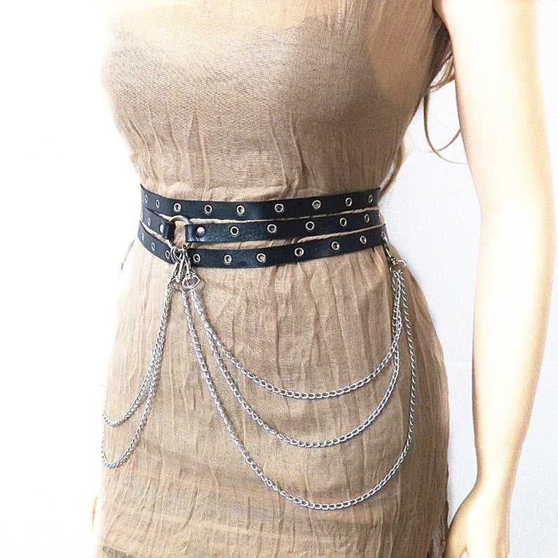 Punk Style Waist Chain Belt for Women’s Fashion