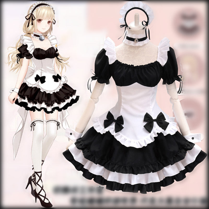Gaming Costume Cosplay Miracle Nikki Maid Outfit