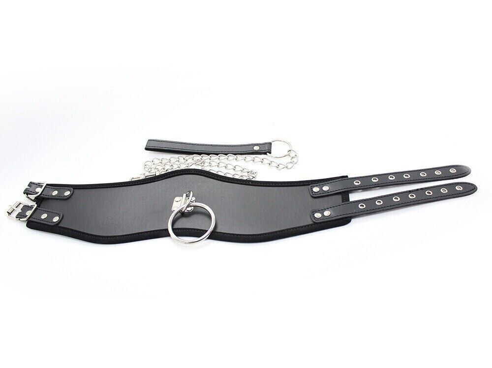 BDSM Bondage SM Kit Women Neck Collar Restraint Set Love Black Slave Hand Cuffs