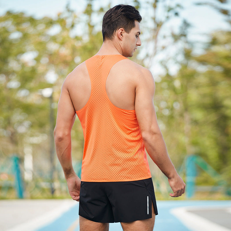 Men's Lightweight Breathable Running Vest for Marathon