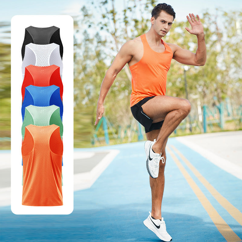 Men's Lightweight Breathable Running Vest for Marathon