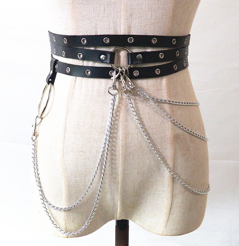 Punk Style Waist Chain Belt for Women’s Fashion