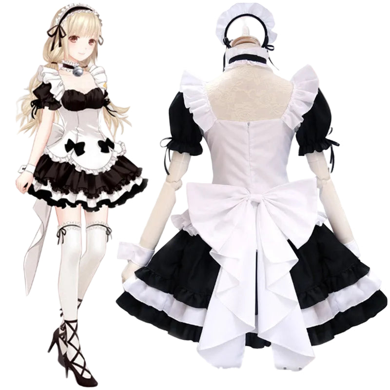 Gaming Costume Cosplay Miracle Nikki Maid Outfit