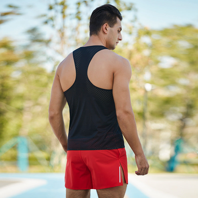 Men's Lightweight Breathable Running Vest for Marathon