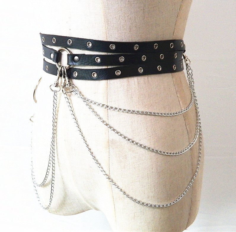 Punk Style Waist Chain Belt for Women’s Fashion